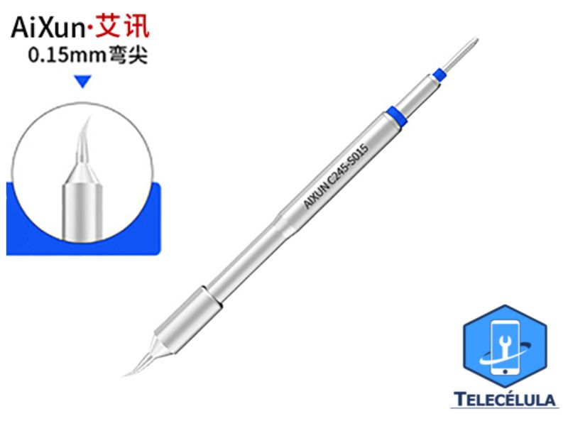 Sem Imagem - PONTA FINA CURVA COM RESISTNCIA AIXUN PARA FERRO DE SOLDA PADRO C245-S015